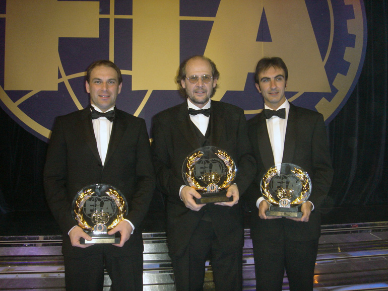 Premiazione per la conquista del titolo piloti FIA GT